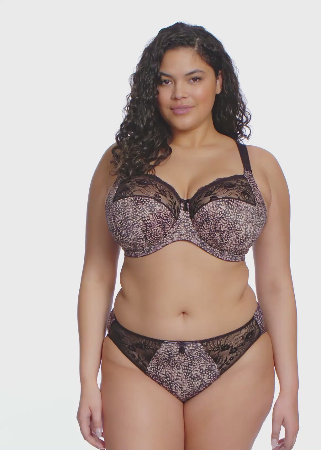 Morgan Stretch Banded Bra - Ebony