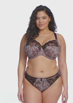 Morgan Stretch Banded Bra - Ebony