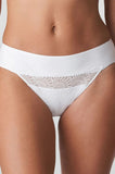 White seamless thong underwear by Primadonna, available in multiple sizes