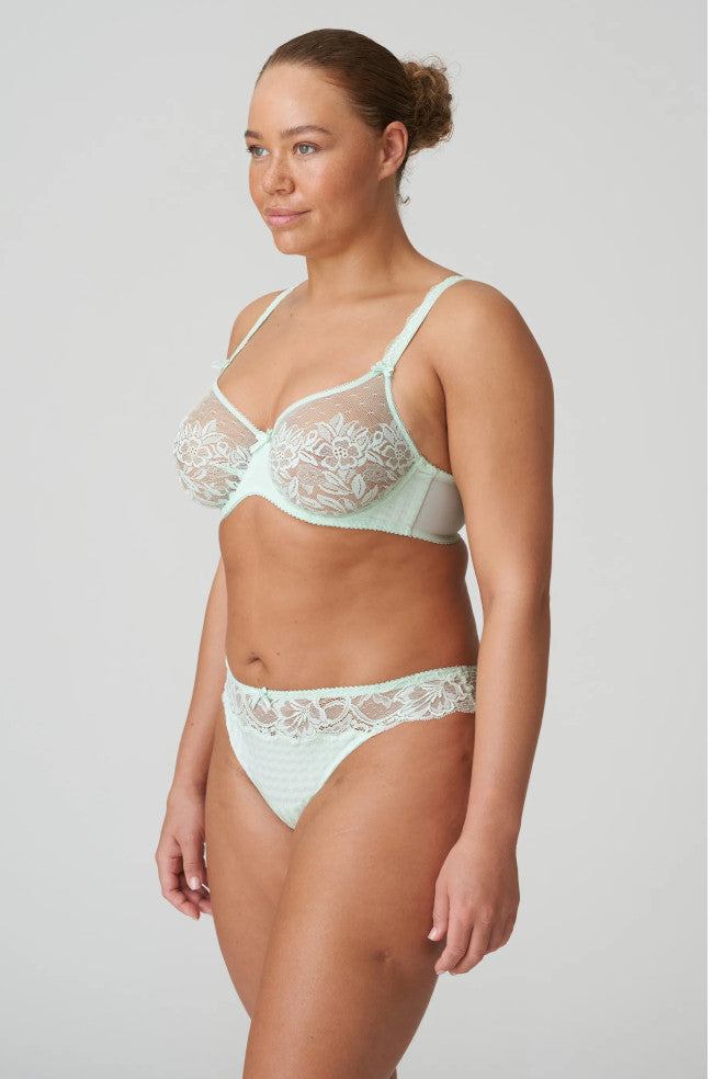 Primadonna Madison G-String in Fleur De Printemps floral design, available in sizes M, L, and 2L.