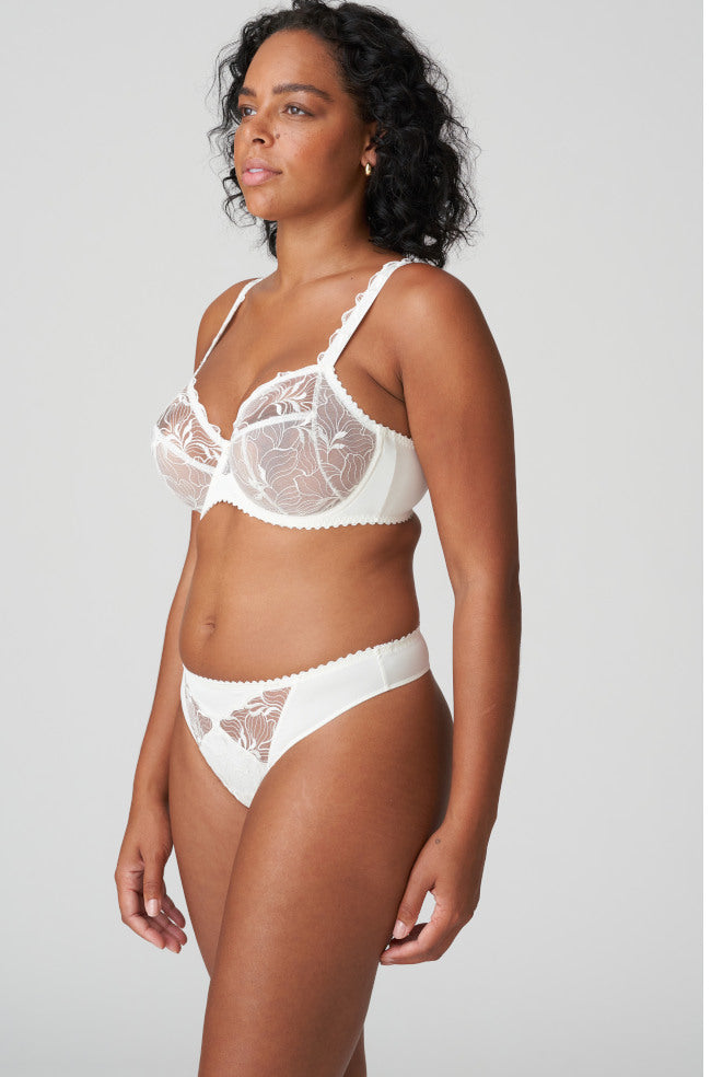 Ivory Springdale UW Bra by Primadonna in D cup, featuring supportive design and stylish look