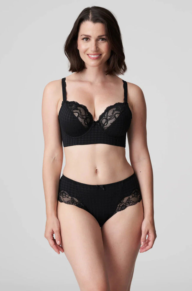 Madison Underwire Longline Bra - Black