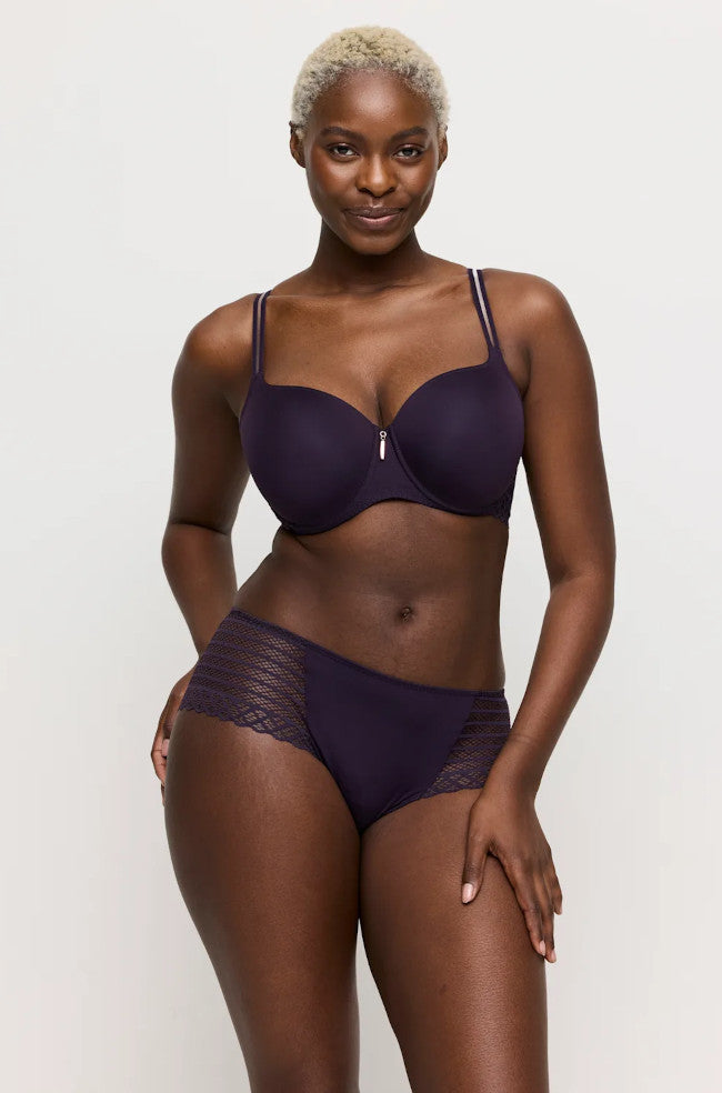 Amethyst purple stretch lace boyshort hot pants by PrimaDonna Twist with comfortable fit