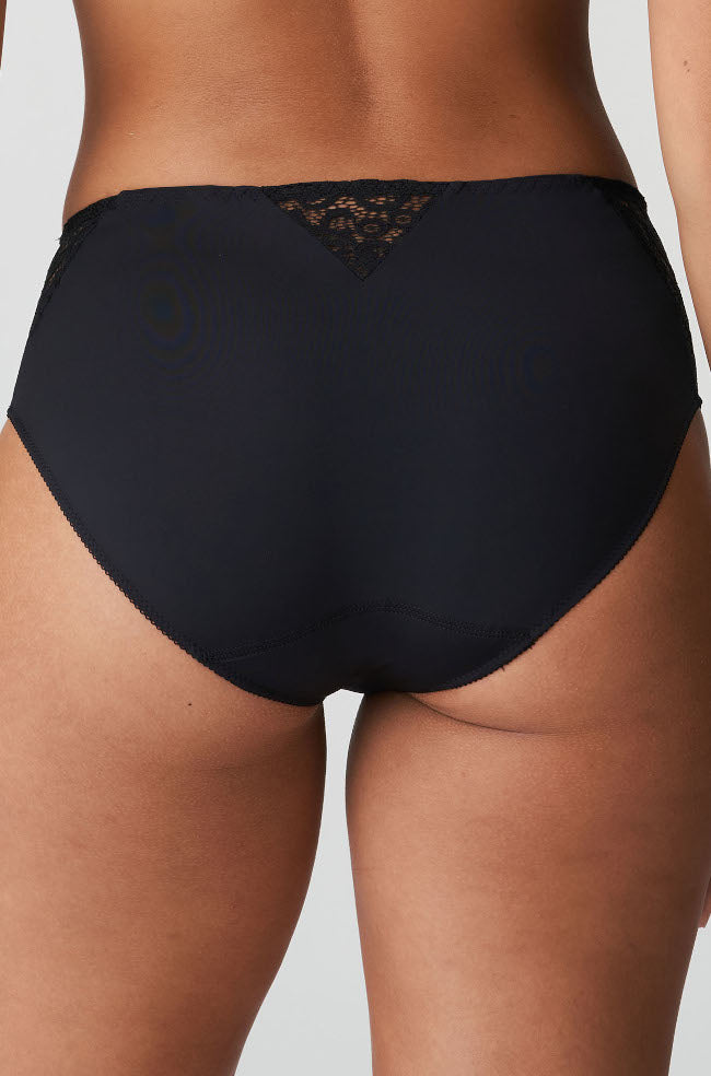 PrimaDonna I Do black bikini brief with intricate lace panel detailing