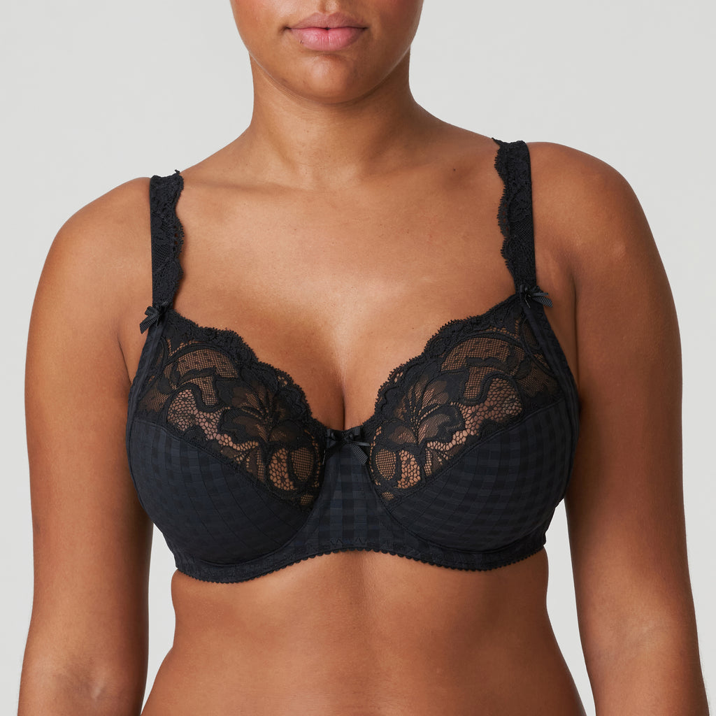 Madison Underwire Bra Black - Lace Full Cup