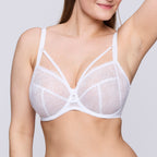 Primadonna Sophora full cup underwire bra in white with supportive design and smooth fabric, ideal for everyday comfort.