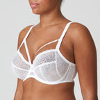 Primadonna Sophora full cup underwire bra in white, showcasing supportive design and smooth fabric for everyday wear.