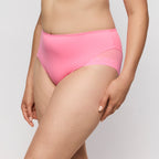 Primadonna Twist Twixie full briefs in happy pink with soft fabric and comfortable fit, showcasing the stylish underwear design.