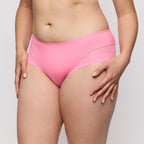 Primadonna Twist Twixie Hotpants in happy pink underwear, featuring a playful and comfortable design with soft fabric.