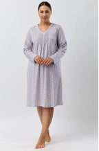 Pink paisley crochet cotton nightie by SCHRANK in size options 10, 12, 14 for comfortable loungewear.