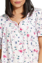 Schrank Cotton Butterfly Brunchcoat White - Lightweight Summer Robe Available in size 10 only