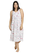 Schrank Cotton Butterfly Nightie White Sleeveless - Size 10 only