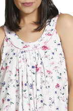 Schrank Cotton Butterfly Nightie White Sleeveless - Size 10 only
