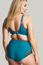 Emerald green high-waisted shaping briefs by Sculptresse, featuring smooth fabric and full coverage design