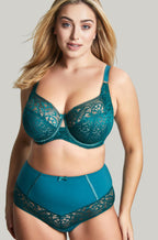 Sculptress Estel High Waisted Shaping Briefs - Emerald Green