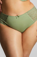 High waisted sage green deep brief from Sculptresse with shaping control features