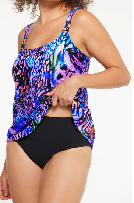 Verona V-Neck Plunge Swimsuit (Multi)