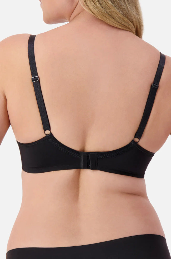 Gorgeous Luxury T-Shirt Bra Black - Seamless Contour Support