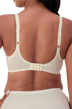 Ladyform UW Minmiser Bra in chrysanthemum color, size 20C, by Triumph, featuring elegant lace design and supportive underwir