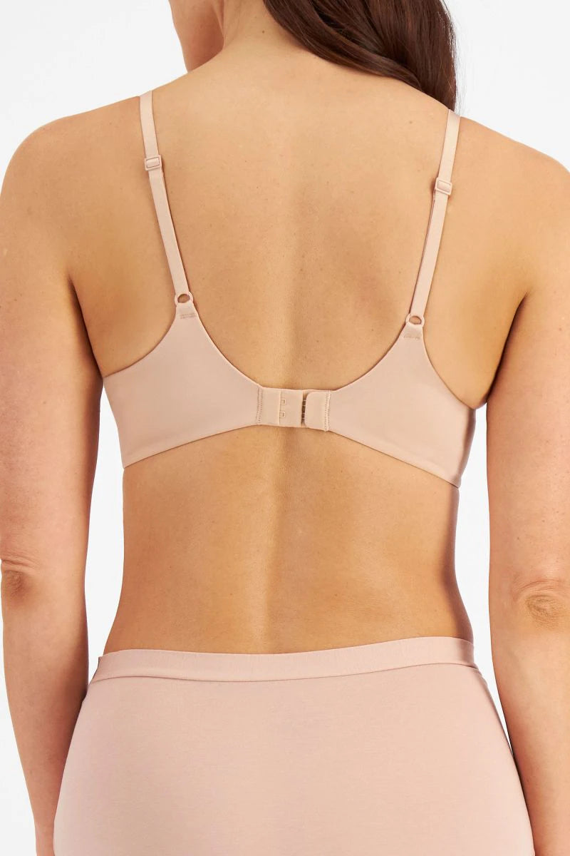 Nude Berlei Understate wirefree bra with ultrathin, smooth support and seamless design, perfect for everyday comfort.