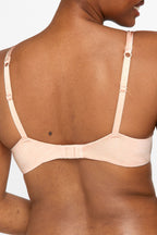Barely There Contour Bra by BERLEI in Cream Blush, featuring smooth cups and adjustable straps for comfortable fit.