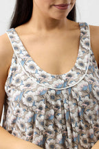 Sand sleeveless nightie by YUU, designed for comfort, available in size 2L