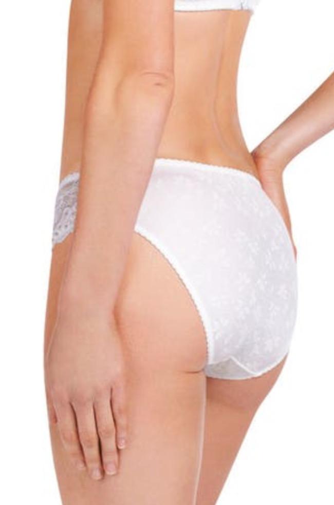 Yvette Bikini Brief (White)  Available in size XL only
