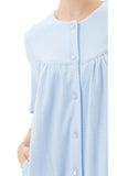 Fionne Button Dressing  Gown (Sky) Available in size 2XL only