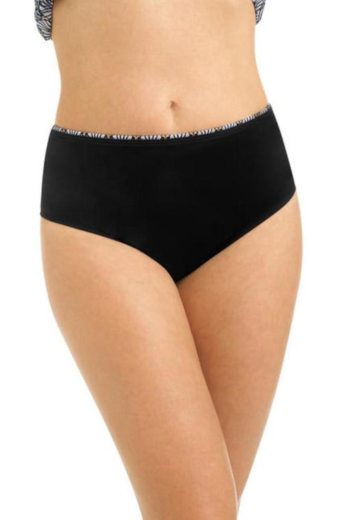 Be Elegant High Waist Swim Briefs (Black) Available in sizes 14 only.