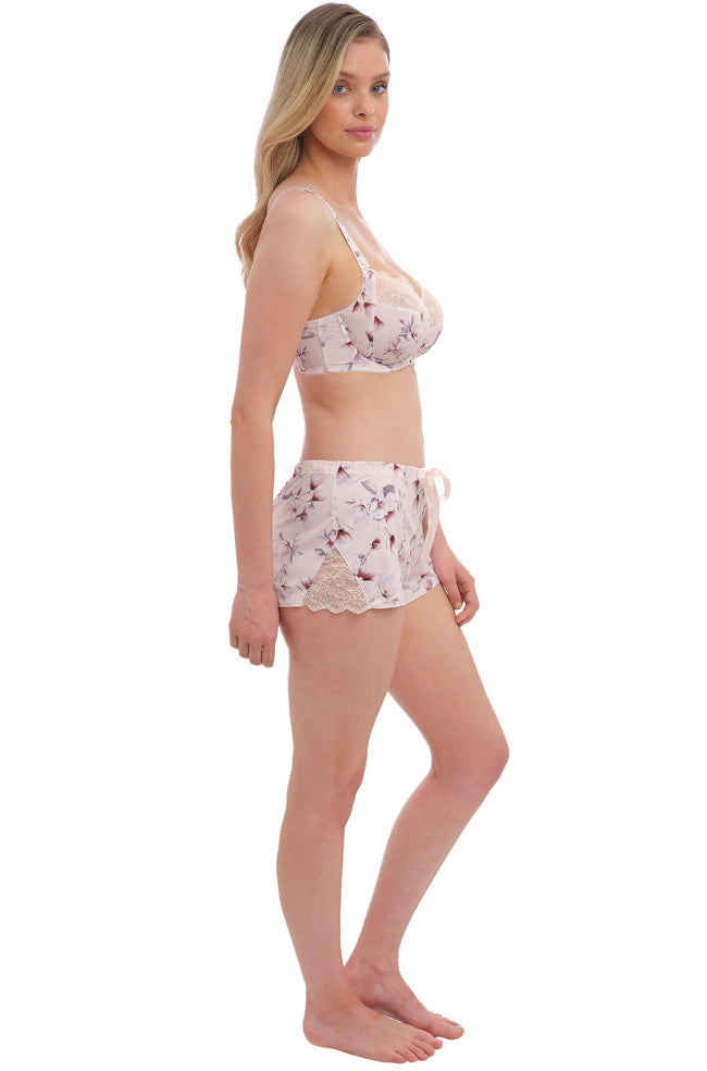 Lucia UW Side Support Bra (Pink Floral)  Available in size 10G only