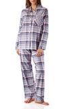 Isabella Flannelette Cotton PJ Set (Check)  Available in size 2XL only