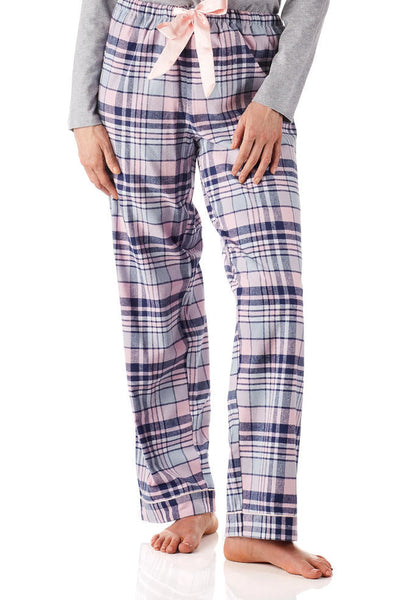 Isabella Flannelette Cotton PJ Set (Check)  Available in size 2XL only