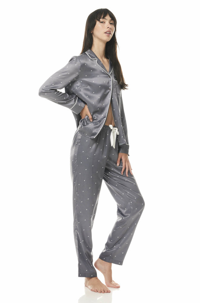 Ivory Loungewear Set (Steel) Available in size small only