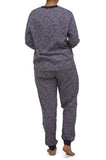 Bev Interlock Cotton Ski PJ Set (Navy Floral)