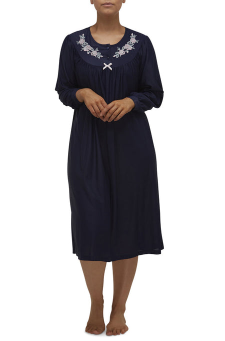Elegance Short Sleeve Nightie (Bark) Available in size S only
