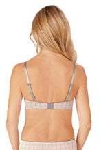 Grey and multi Luna wirefree bra by Amoena in size 22DD, featuring soft, comfortable fabric for breast care.