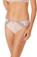 Grey and multi-colored Luna Briefs by Amoena, size 20, featuring a bikini brief design.