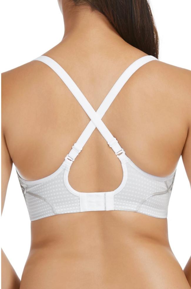 Berlei Electrify wirefree sports bra in white, medium support, adjustable straps, suitable for band sizes 10-14