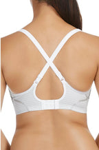 Berlei Electrify wirefree sports bra in white, medium support, adjustable straps, suitable for band sizes 10-14