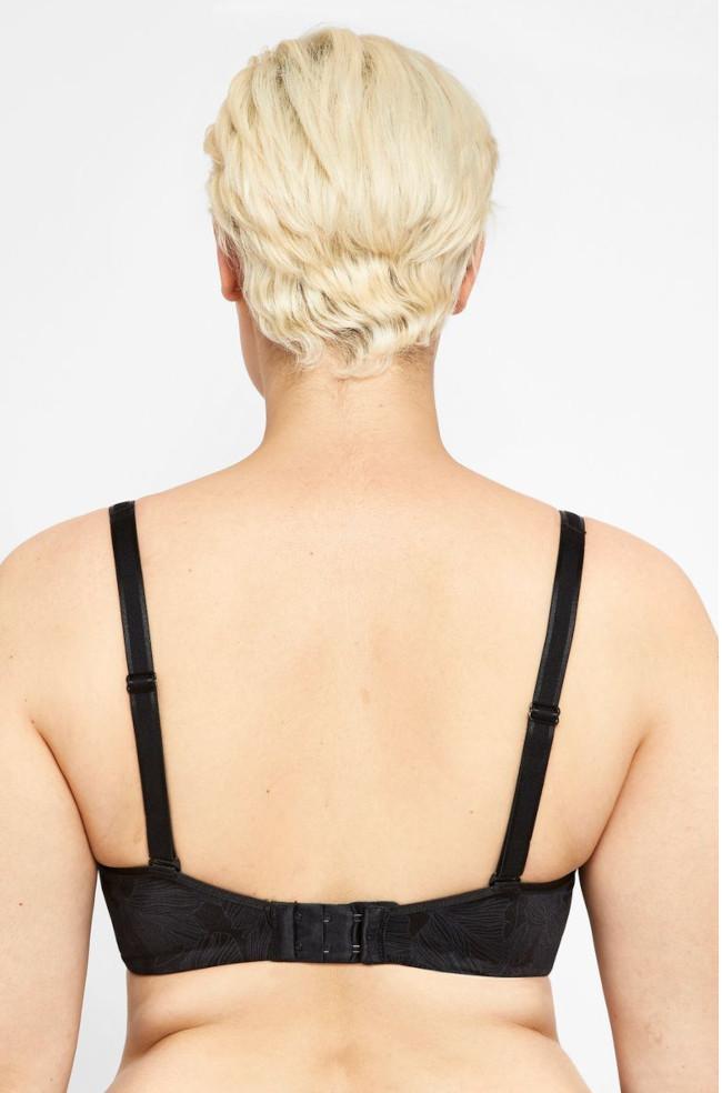 Black Lift n Shape UW Bra by Berlei with contouring design and adjustable straps, size 10, D cup.