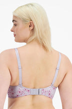 Lilac and pink Lift & Shape UW Bra by Berlei, size 10F, designed for larger cup sizes
