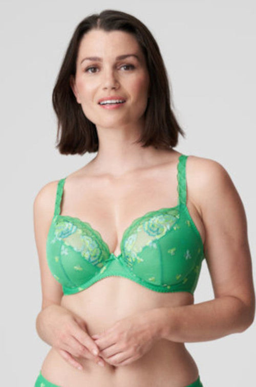 Palace Garden UW Plunge Bra (Lush Green) Available in sizes 10-12 and DD-E cups.