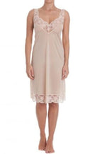 Black full slip with built-up shoulder straps by Brandella, available in size 12, 14, and 16.