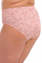 Elomi Mariella full brief panty in peachy tiger print lace, size 4XL