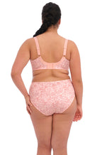 Elomi Mariella 4XL peachy tiger print lace full brief panty in soft fabric