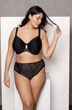Elomi Charley Full Brief Black - Floral Lace Underwear Available in size L only - Not Just Bras