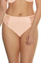 Elomi Cate Full Brief in Latte color, featuring smooth nylon stretch for comfort, available in sizes 2XL to 4XL.