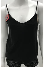 Reversible camisole in black and nude, size 10, soft fabric, adjustable straps from Essence