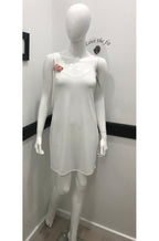 Reversible Slip Dress White - Dual Neckline Polyester Spandex - Not Just Bras