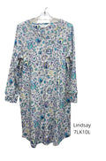 Green cotton nightie in 2XL size by Givoni, featuring a comfortable and relaxed fit